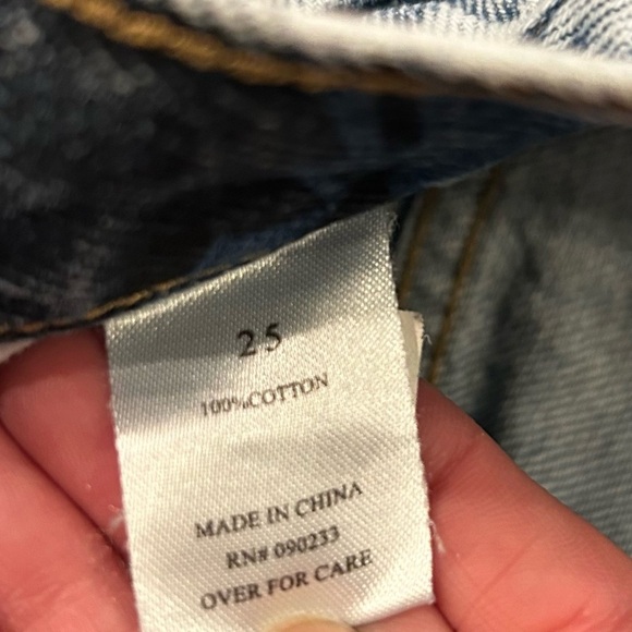 Playboy By Pacsun Mom Jeans Size 25 Button Fly Denim Acid Wash Straight Leg Y2K - Picture 7 of 7